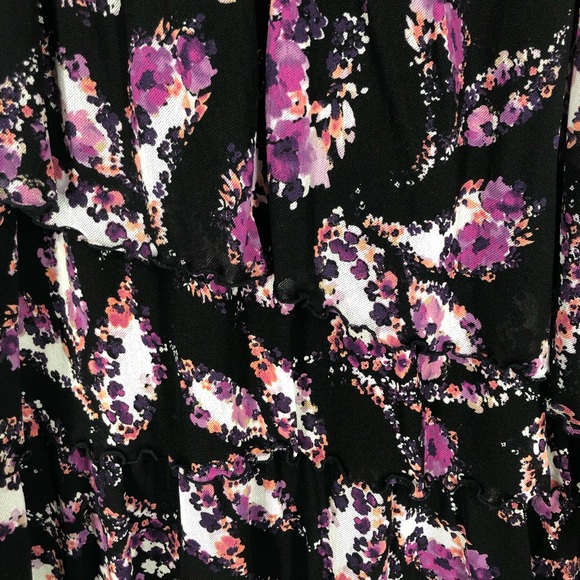 Plus size 3X Ruffle Top by east5th; Multiple Layers of Ruffles; Watercolor Print - Picture 4 of 6